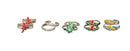 925 Sterling Silver Toe-rings (Pack of 5 Pairs)- Set