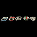 925 Sterling Silver Toe-rings (Pack of 5 Pairs)- Set