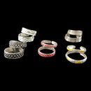 925 Sterling Silver Toe-rings (Pack of 5 Pairs)- Set