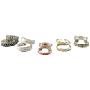 925 Sterling Silver Toe-rings (Pack of 5 Pairs)- Set