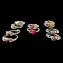 925 Sterling Silver Toe-rings (Pack of 5 Pairs)- Set