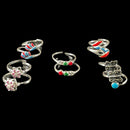 925 Sterling Silver Toe-rings (Pack of 5 Pairs)- Set