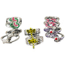 925 Sterling Silver Toe-rings (Pack of 5 Pairs)- Set