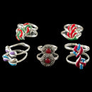 925 Sterling Silver Toe-rings (Pack of 5 Pairs)- Set