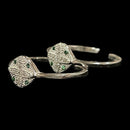 925 Sterling Silver CZ Toe-rings - Design