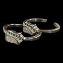 925 Sterling Silver CZ Toe-rings - Design