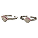 925 Sterling Silver CZ Toe-rings - Design
