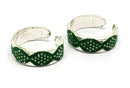 925 Sterling Silver Multicolor Toe-rings - Design