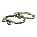 925 Sterling Silver Multicolor Toe-rings - Design