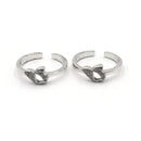 925 Sterling Silver CZ Toe-rings - Design