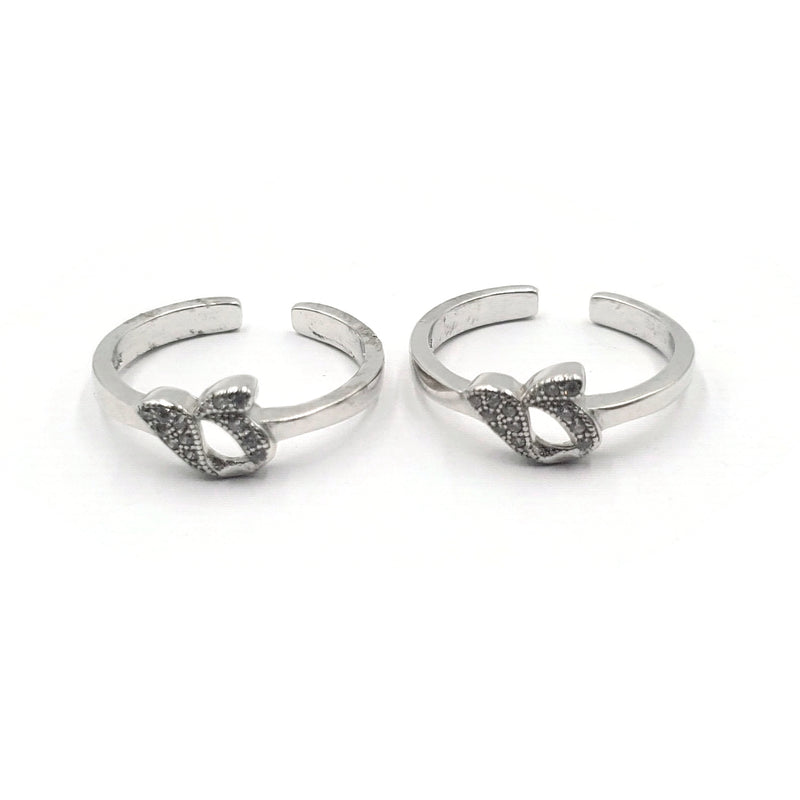 925 Sterling Silver CZ Toe-rings - Design