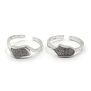 925 Sterling Silver CZ Toe-rings - Design
