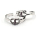 925 Sterling Silver CZ Toe-rings - Design
