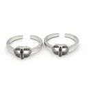 925 Sterling Silver CZ Toe-rings - Design