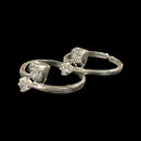 925 Sterling Silver CZ Toe-rings - Design