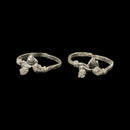 925 Sterling Silver CZ Toe-rings - Design