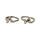 925 Sterling Silver CZ Toe-rings - Design