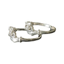 925 Sterling Silver CZ Toe-rings - Design