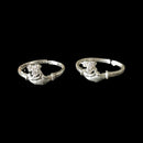 925 Sterling Silver CZ Toe-rings - Design