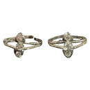 925 Sterling Silver CZ Toe-rings - Design