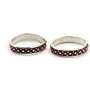 925 Sterling Silver Multicolor Toe-rings - Design