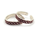 925 Sterling Silver Multicolor Toe-rings - Design