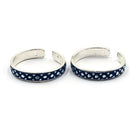 925 Sterling Silver Multicolor Toe-rings - Design