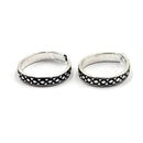925 Sterling Silver Multicolor Toe-rings - Design