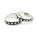 925 Sterling Silver Multicolor Toe-rings - Design