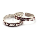 925 Sterling Silver Multicolor Toe-rings - Design