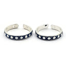 925 Sterling Silver Multicolor Toe-rings - Design