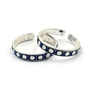 925 Sterling Silver Multicolor Toe-rings - Design