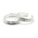925 Sterling Silver Multicolor Toe-rings - Design
