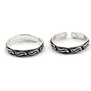 925 Sterling Silver Multicolor Toe-rings - Design