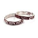 925 Sterling Silver Multicolor Toe-rings - Design