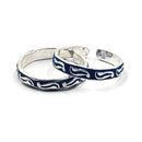 925 Sterling Silver Multicolor Toe-rings - Design