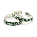 925 Sterling Silver Multicolor Toe-rings - Design