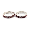 925 Sterling Silver Multicolor Toe-rings - Design