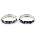 925 Sterling Silver Multicolor Toe-rings - Design