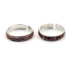 925 Sterling Silver Multicolor Toe-rings - Design