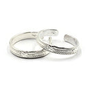 925 Sterling Silver Multicolor Toe-rings - Design