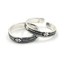 925 Sterling Silver Multicolor Toe-rings - Design