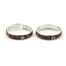 925 Sterling Silver Multicolor Toe-rings - Design