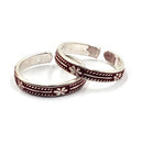 925 Sterling Silver Multicolor Toe-rings - Design