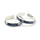 925 Sterling Silver Multicolor Toe-rings - Design
