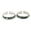 925 Sterling Silver Multicolor Toe-rings - Design