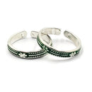 925 Sterling Silver Multicolor Toe-rings - Design