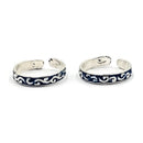 925 Sterling Silver Multicolor Toe-rings - Design