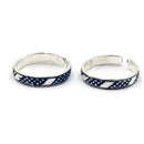 925 Sterling Silver Multicolor Toe-rings - Design