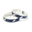 925 Sterling Silver Multicolor Toe-rings - Design